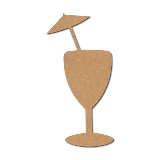 Cocktail Glass Cutout MDF Design 1