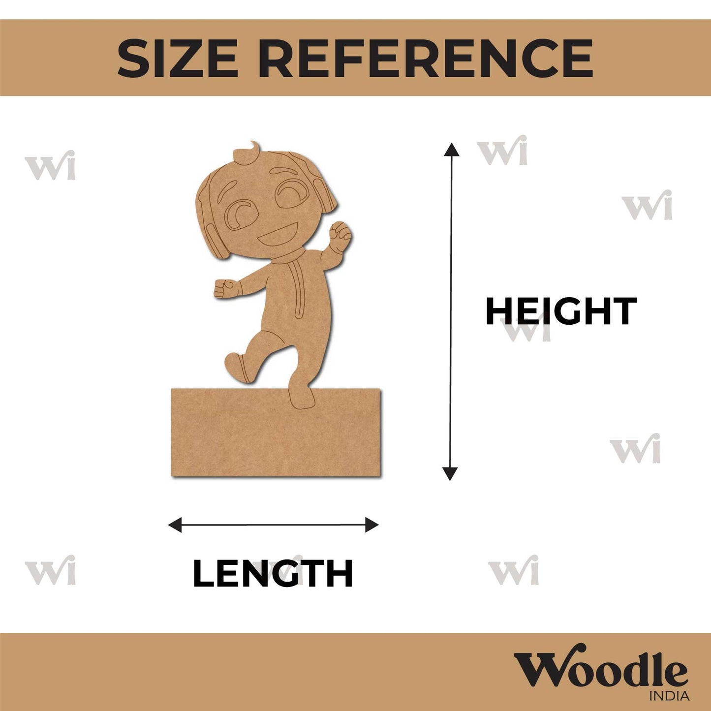 Cocomelon Boy Nameplate Pre Marked MDF Design 1
