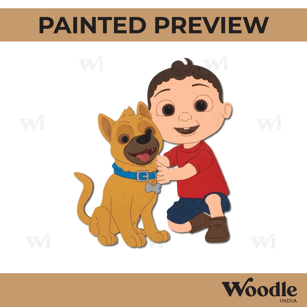 Cocomelon Dog Pre Marked MDF Design 1