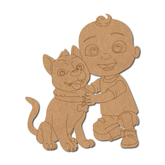 Cocomelon Dog Pre Marked MDF Design 1