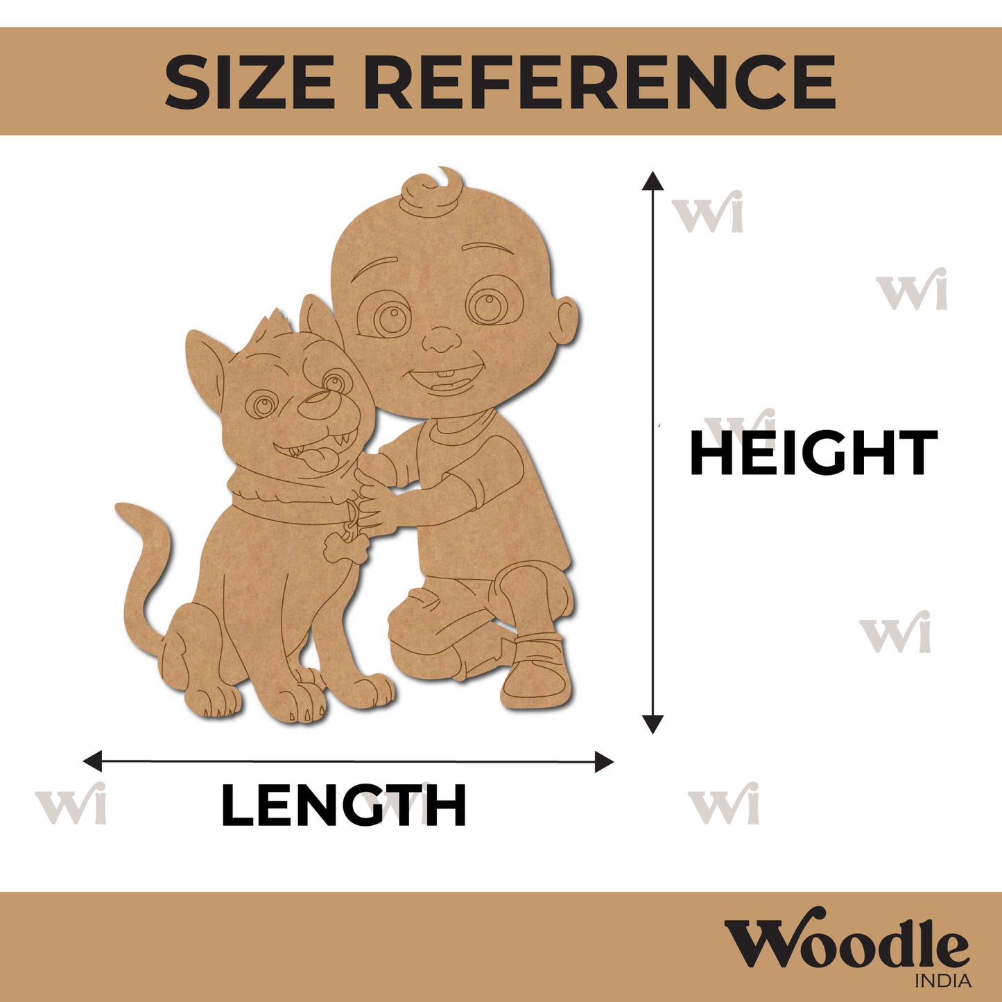 Cocomelon Dog Pre Marked MDF Design 1