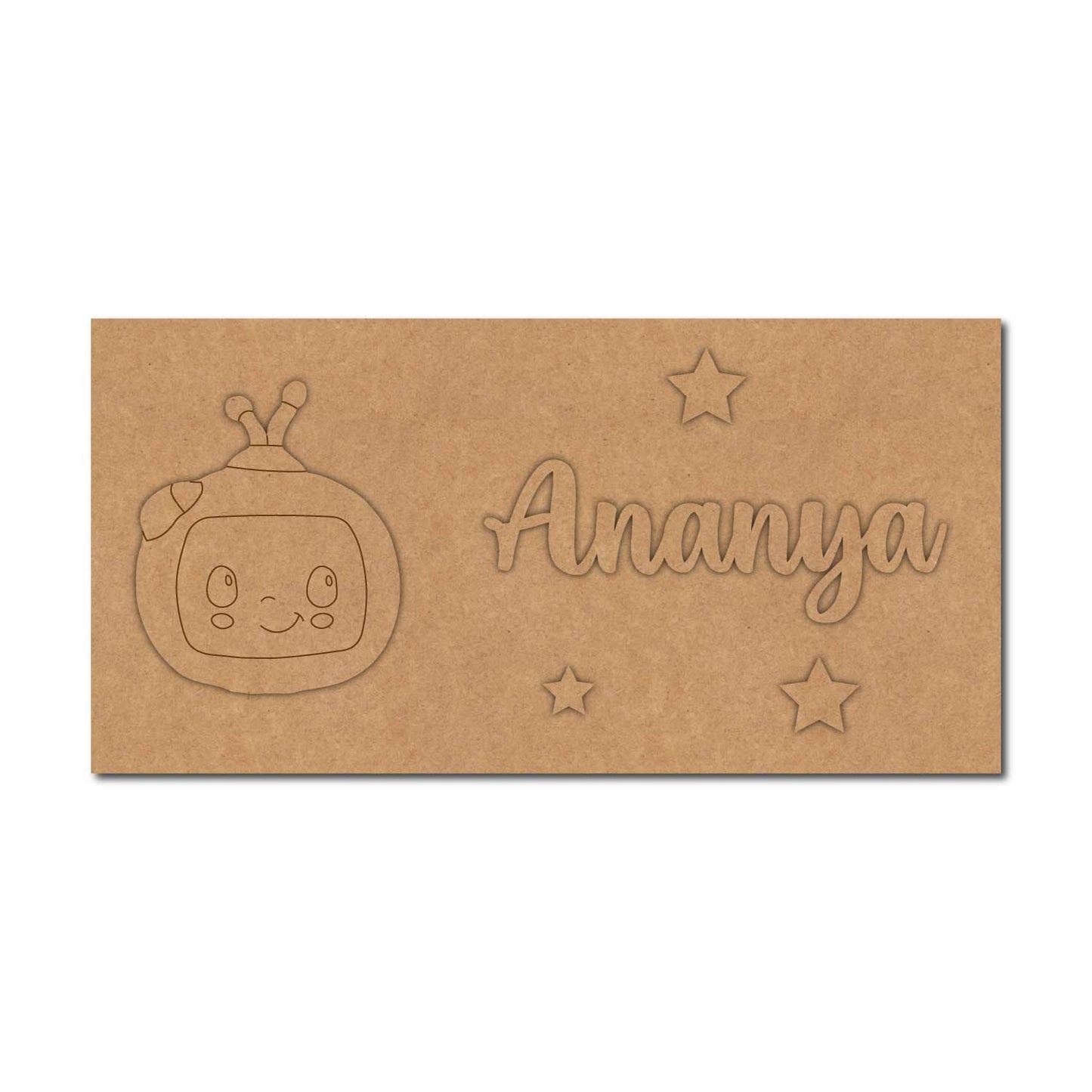 Cocomelon Kids Nameplate MDF Design 1