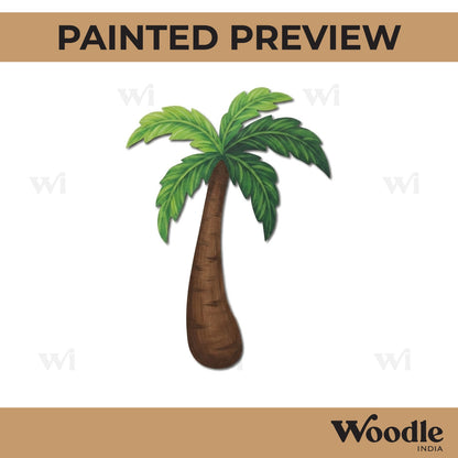 Coconut Tree Cutout MDF Design 1