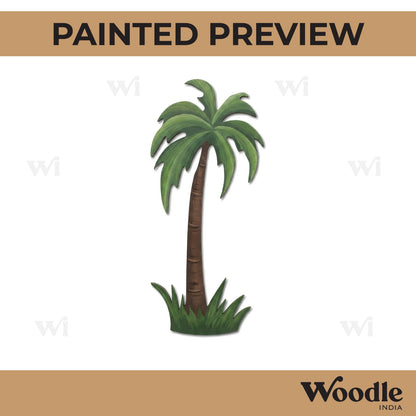 Coconut Tree Cutout MDF Design 2