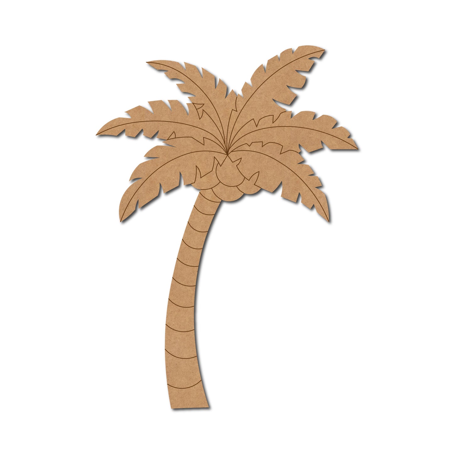 Coconut Tree Pre Marked MDF Design 1