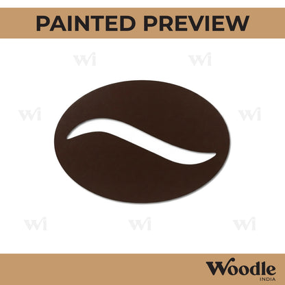 Coffee Bean Cutout MDF Design 1