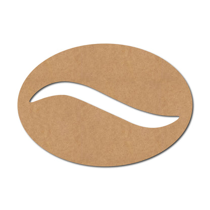 Coffee Bean Cutout MDF Design 1