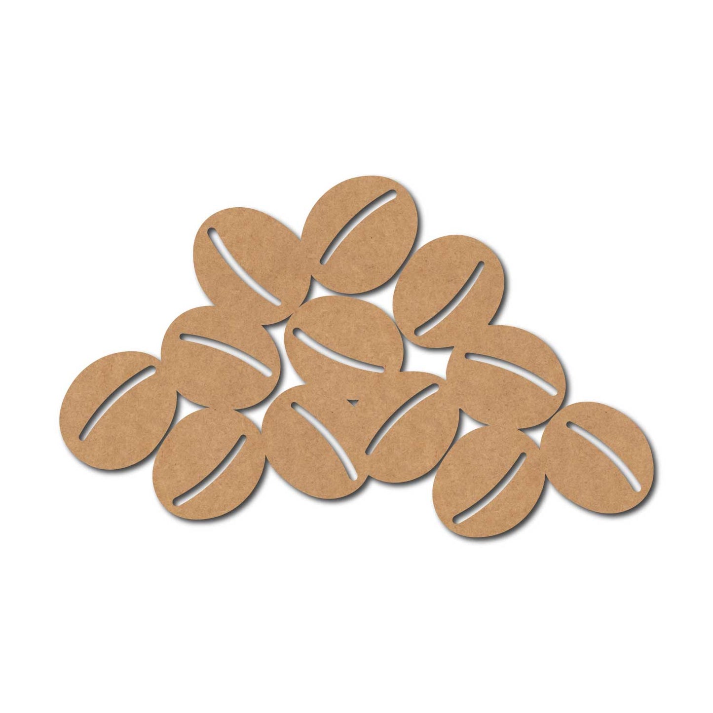 Coffee Beans Cutout MDF Design 1