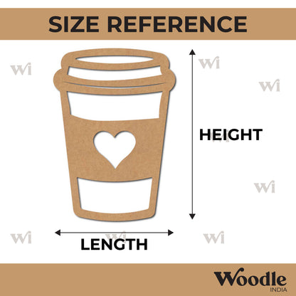 Coffee Cup Cutout MDF Design 1
