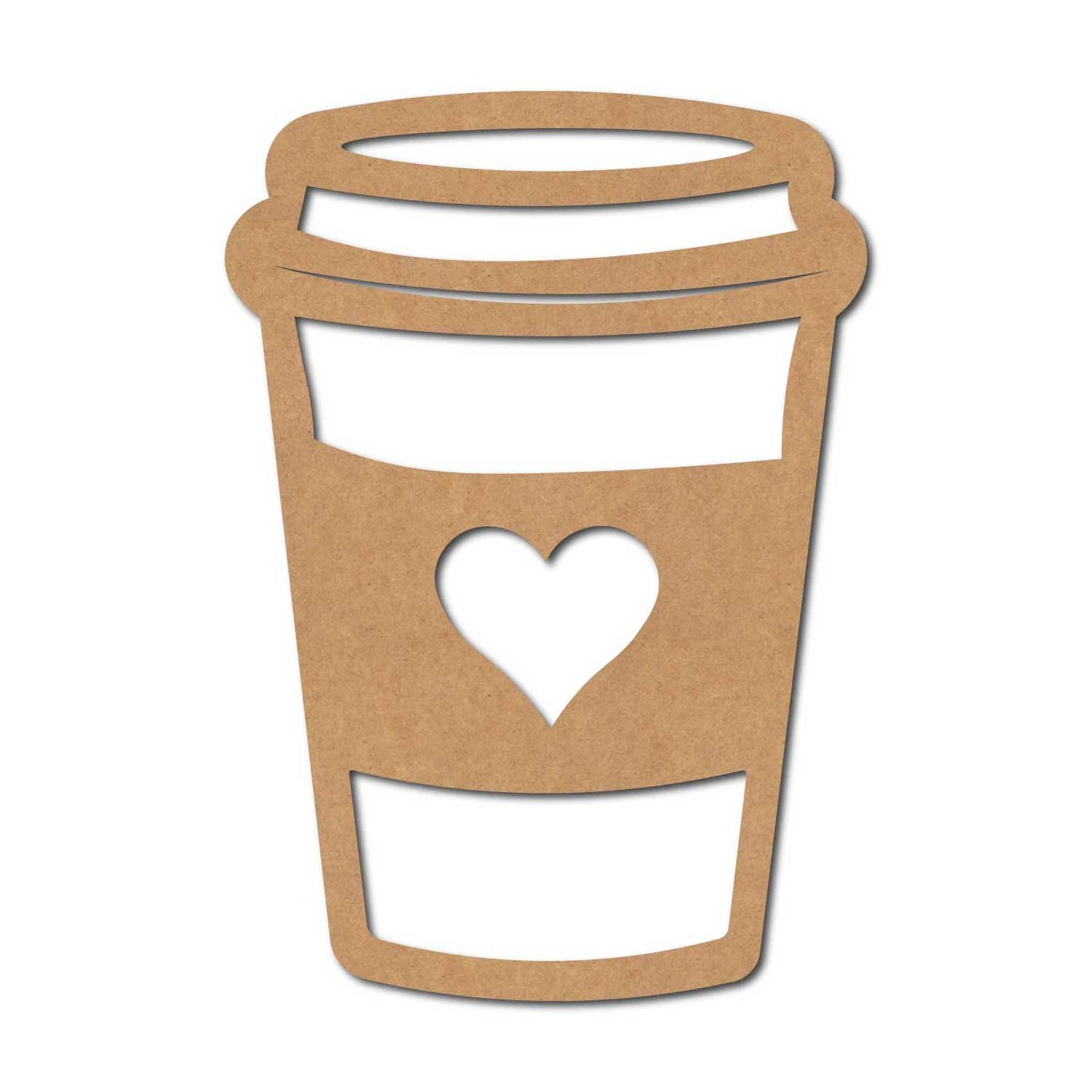 Coffee Cup Cutout MDF Design 1