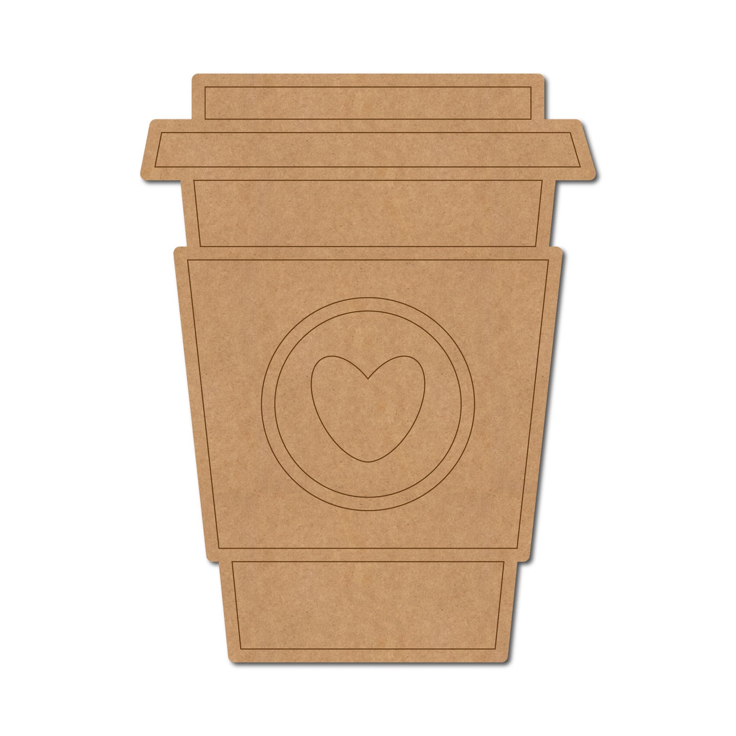 Coffee Cup Pre Marked MDF Design 2