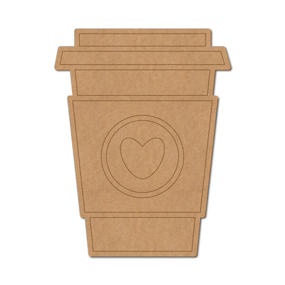 Coffee Cup Pre Marked MDF Design 2