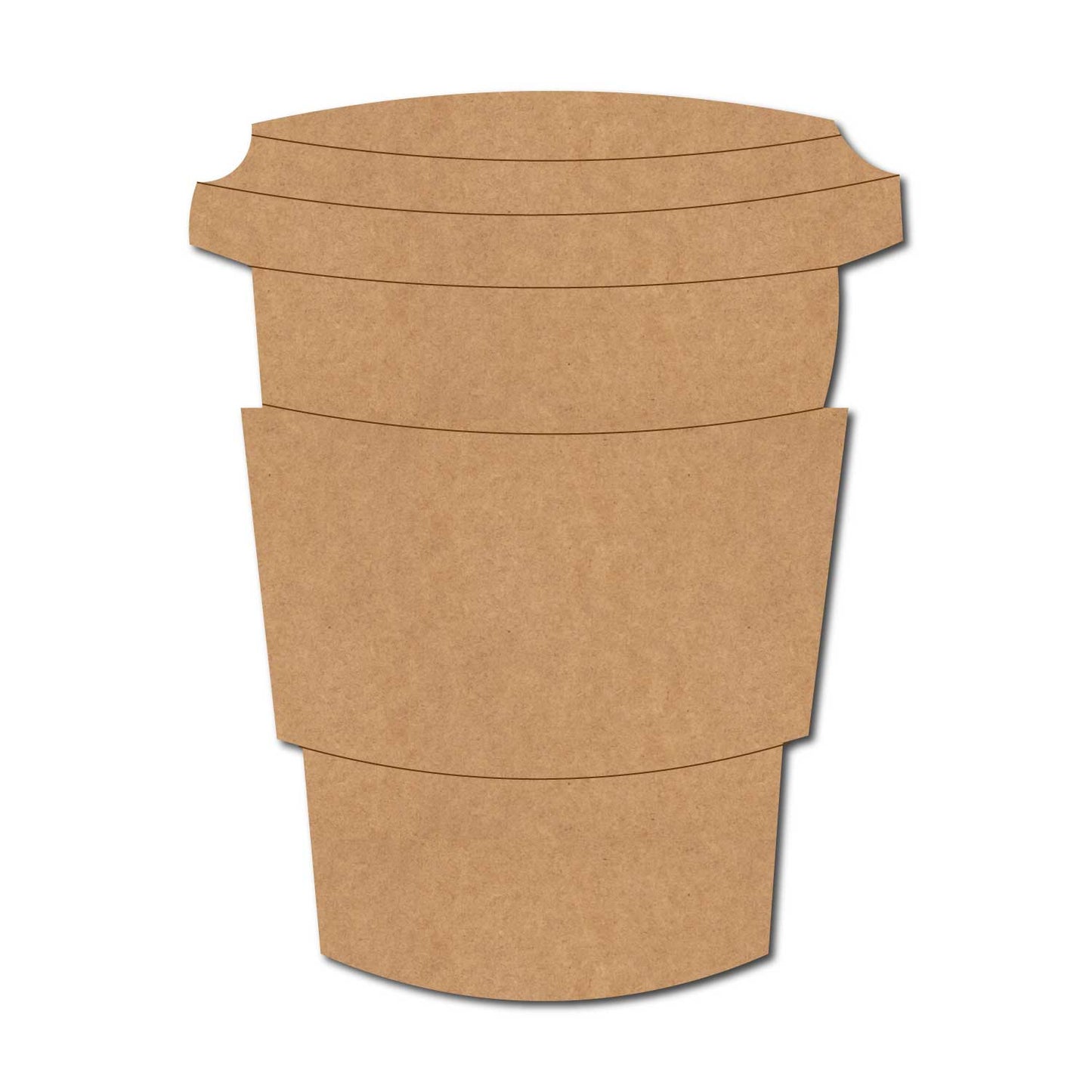 Coffee Cup Pre Marked MDF Design 3