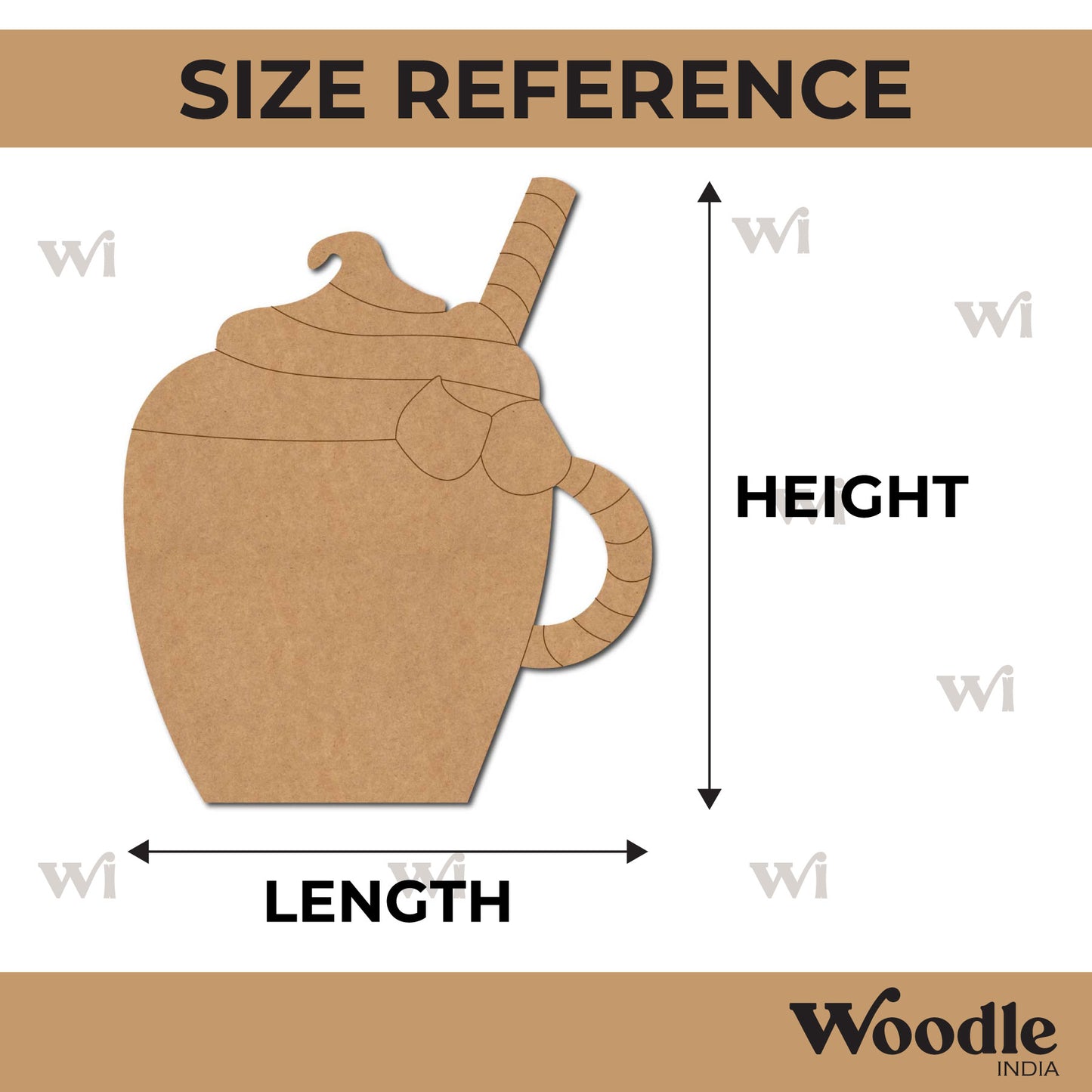 Mug Pre Marked MDF Design 1