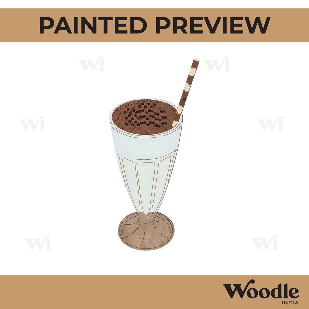 Coffee Shake Pre Marked MDF Design 1
