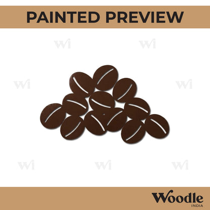 Coffee Beans Cutout MDF Design 1