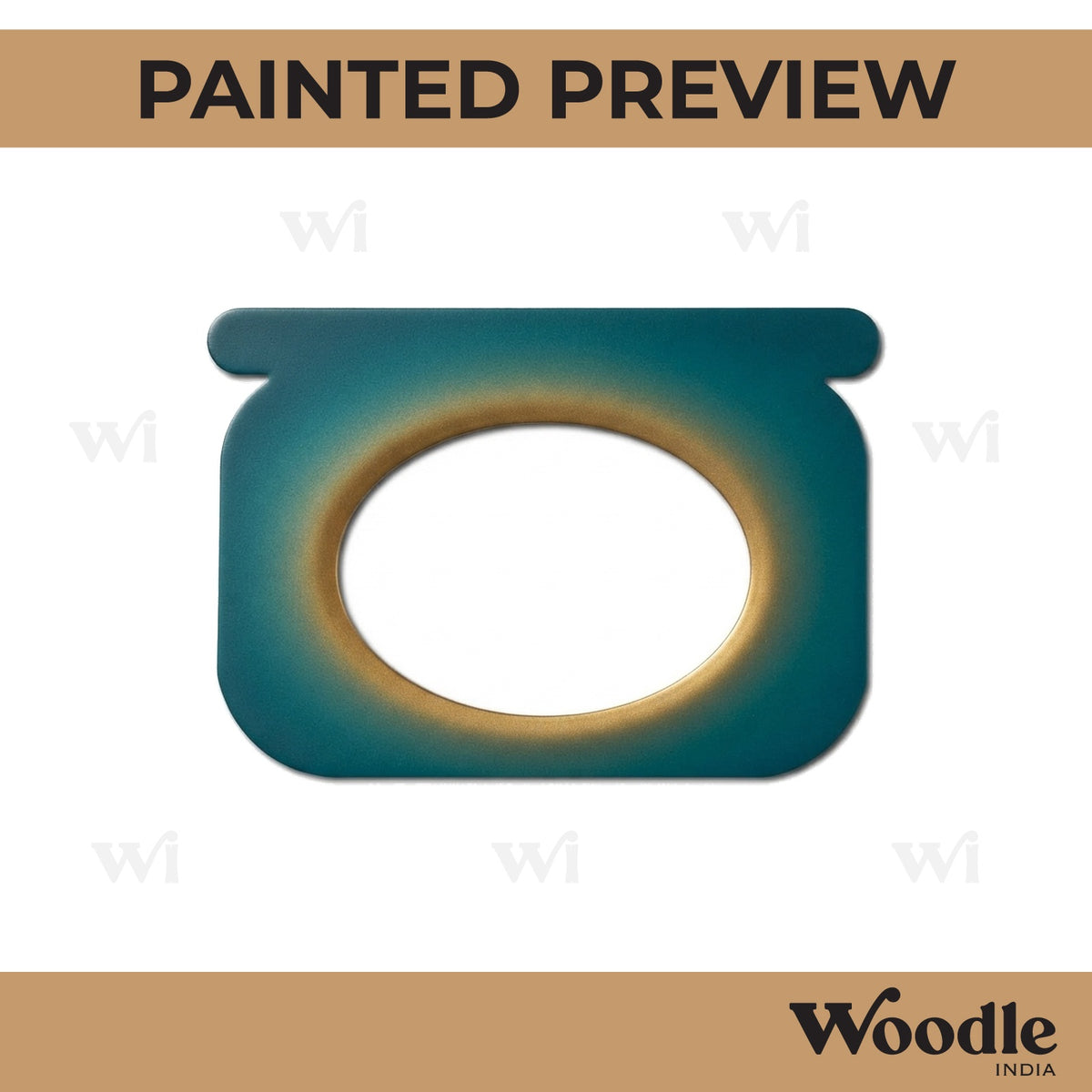Compact Powder Makeup Cutout MDF Design 1
