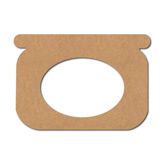 Compact Powder Makeup Cutout MDF Design 1