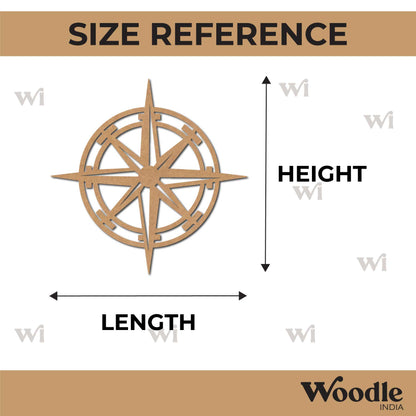 Compass Cutout MDF Design 1