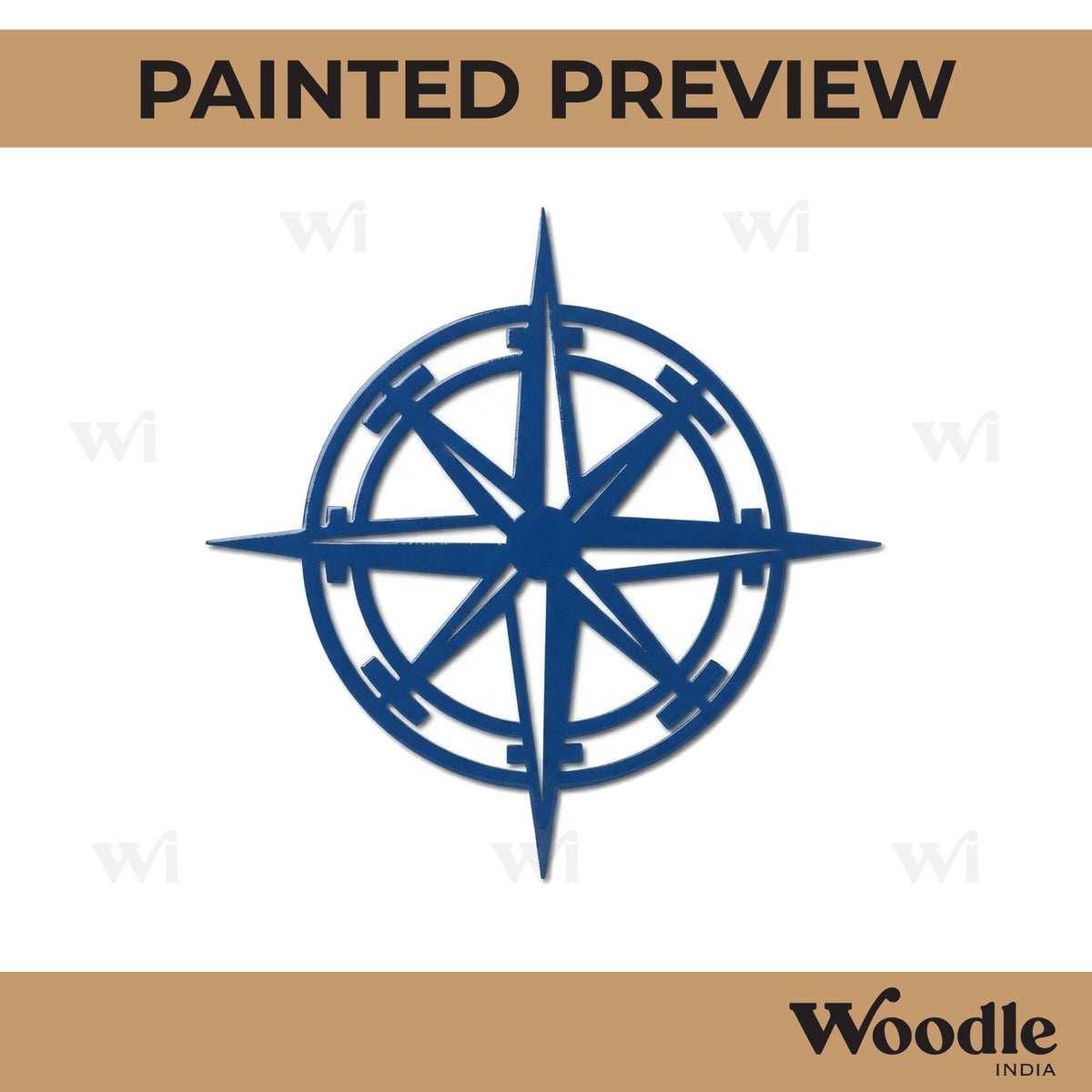 Compass Cutout MDF Design 1
