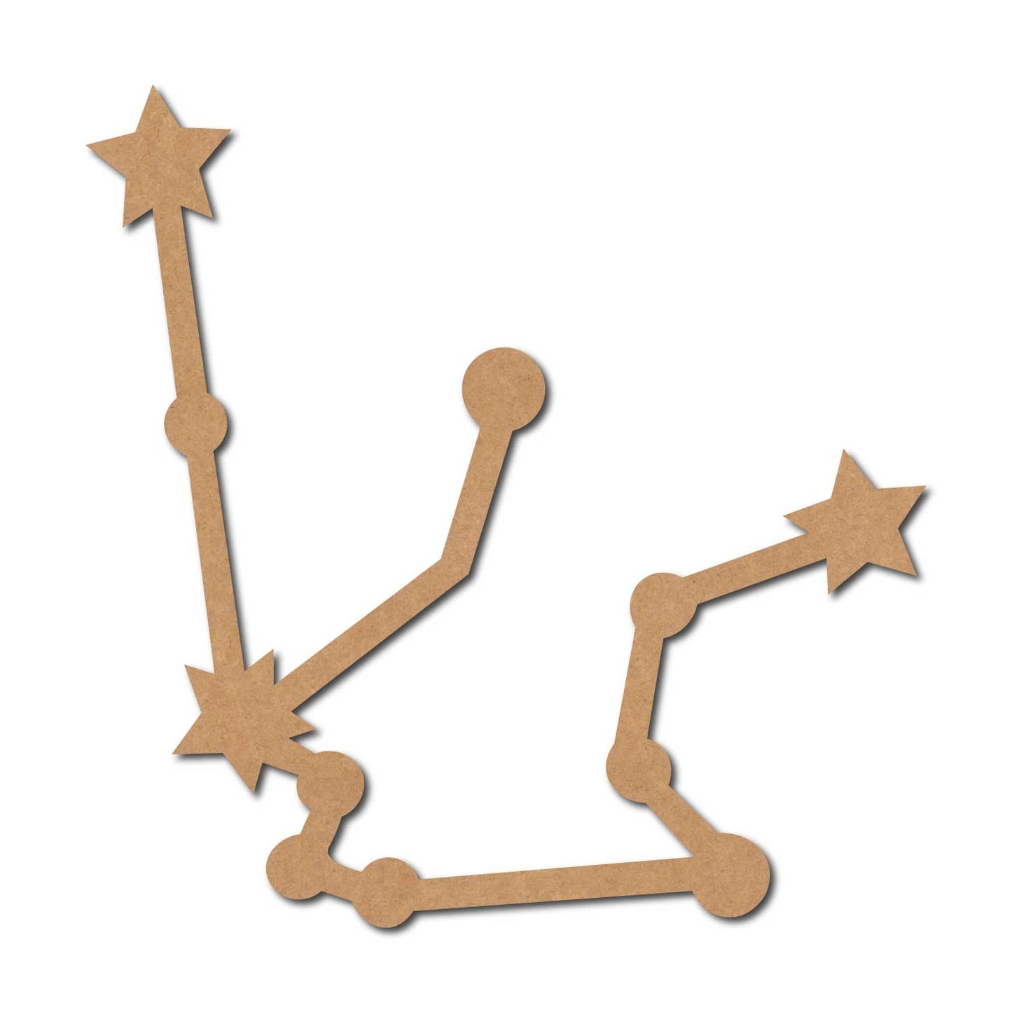 Aquarius Constellation Zodiac Style Cutout MDF Design 1