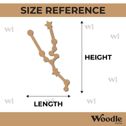 Taurus Constellation Zodiac Style Cutout MDF Design 1