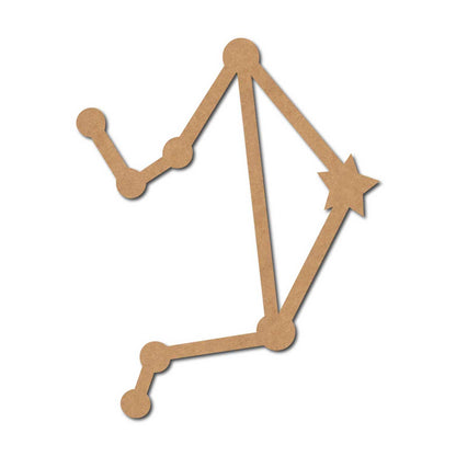 Libra Constellation Zodiac Style Cutout MDF Design 1