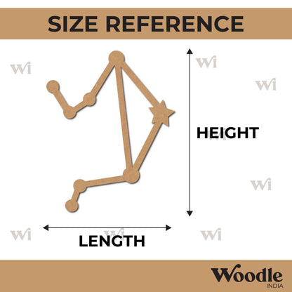 Libra Constellation Zodiac Style Cutout MDF Design 1