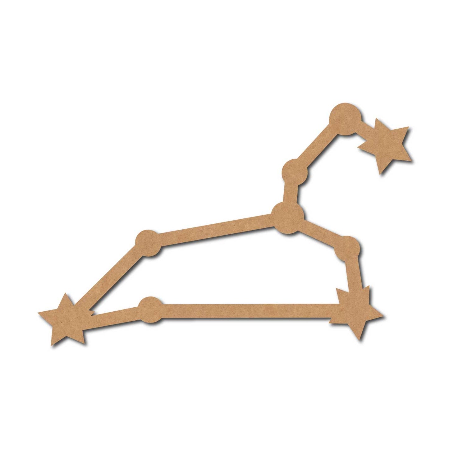 Leo Constellation Zodiac Style Cutout MDF Design 1