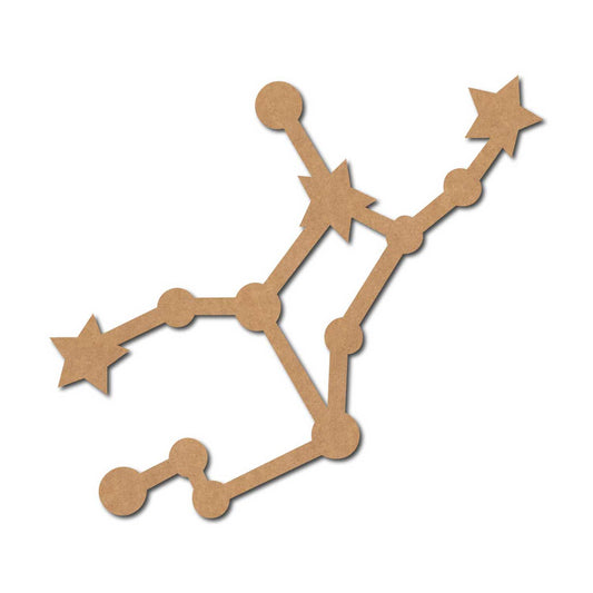 Virgo Constellation Zodiac Style Cutout MDF Design 1