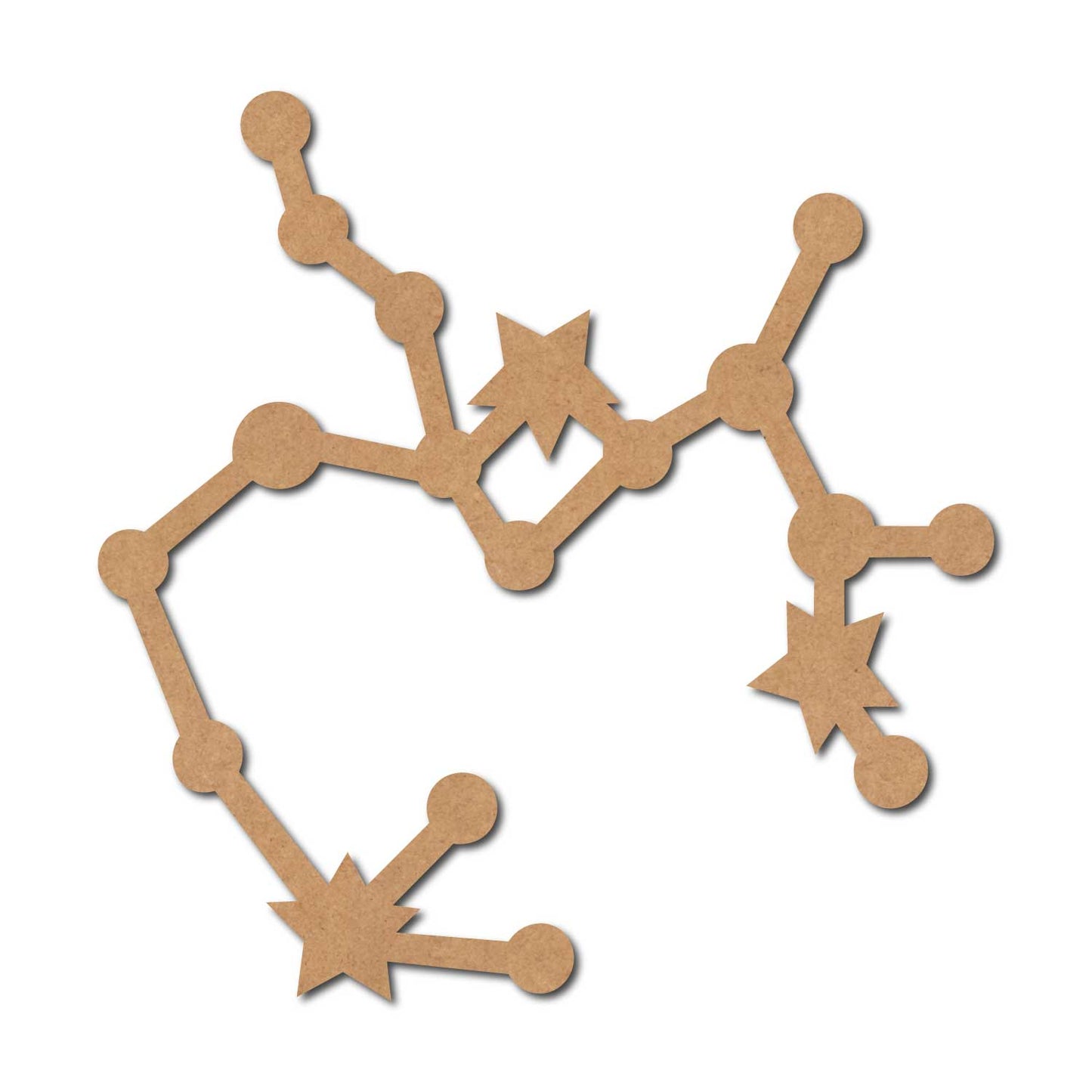 Sagittarius Constellation Zodiac Style Cutout MDF Design 1