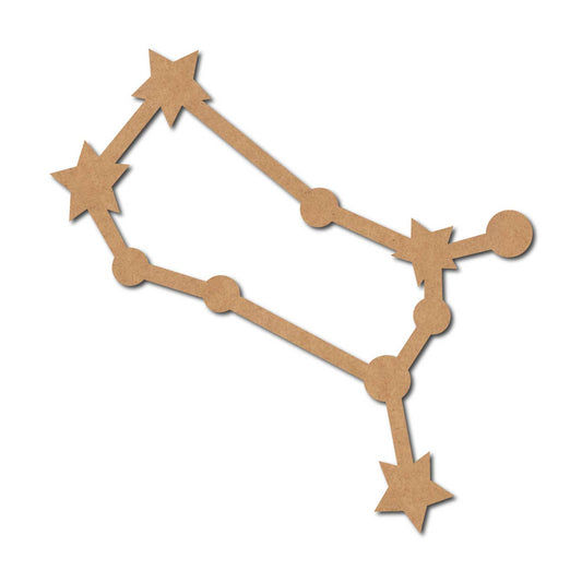 Gemini Constellation Zodiac Style Cutout MDF Design 1