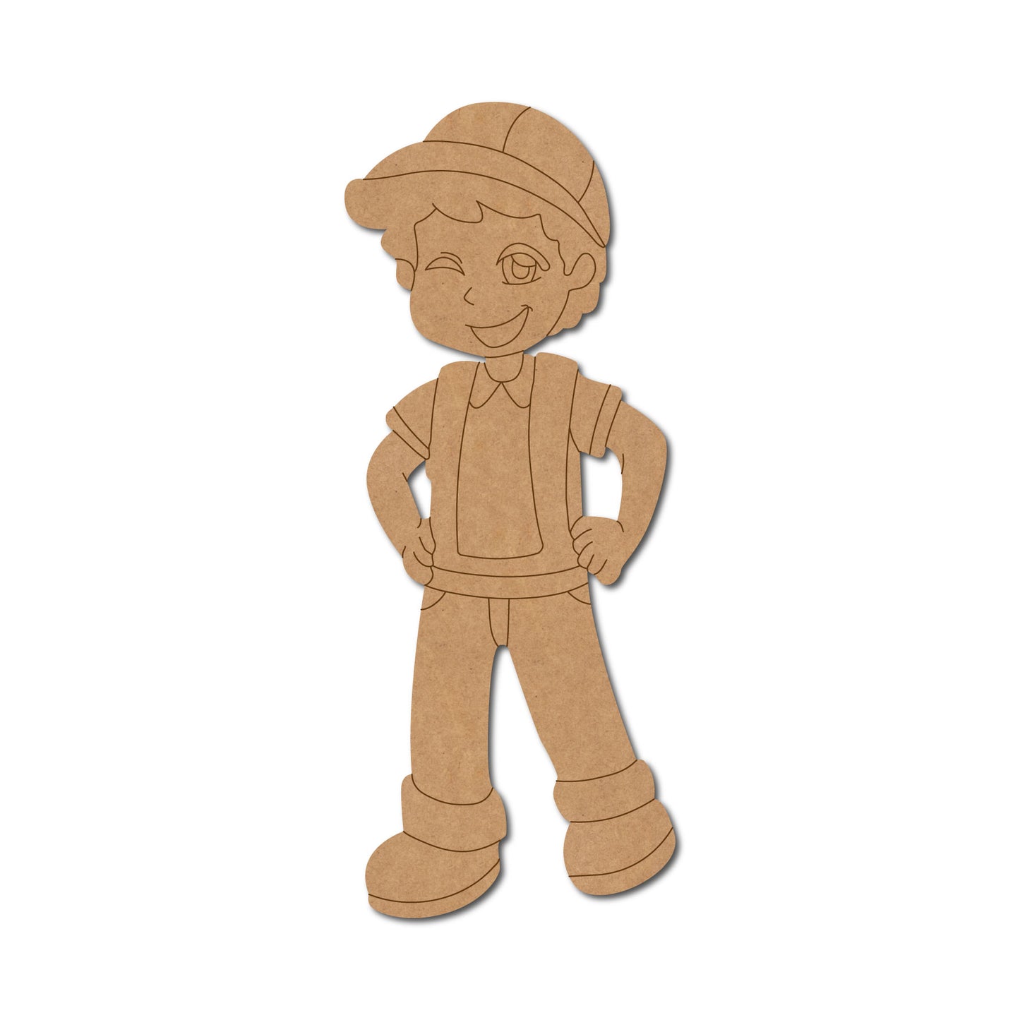 Construction Man Pre Marked MDF Design 2