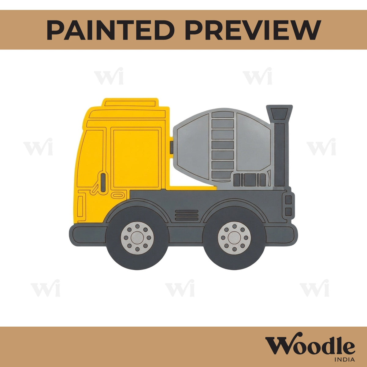 Construction Vehicle Pre Marked MDF Design 5