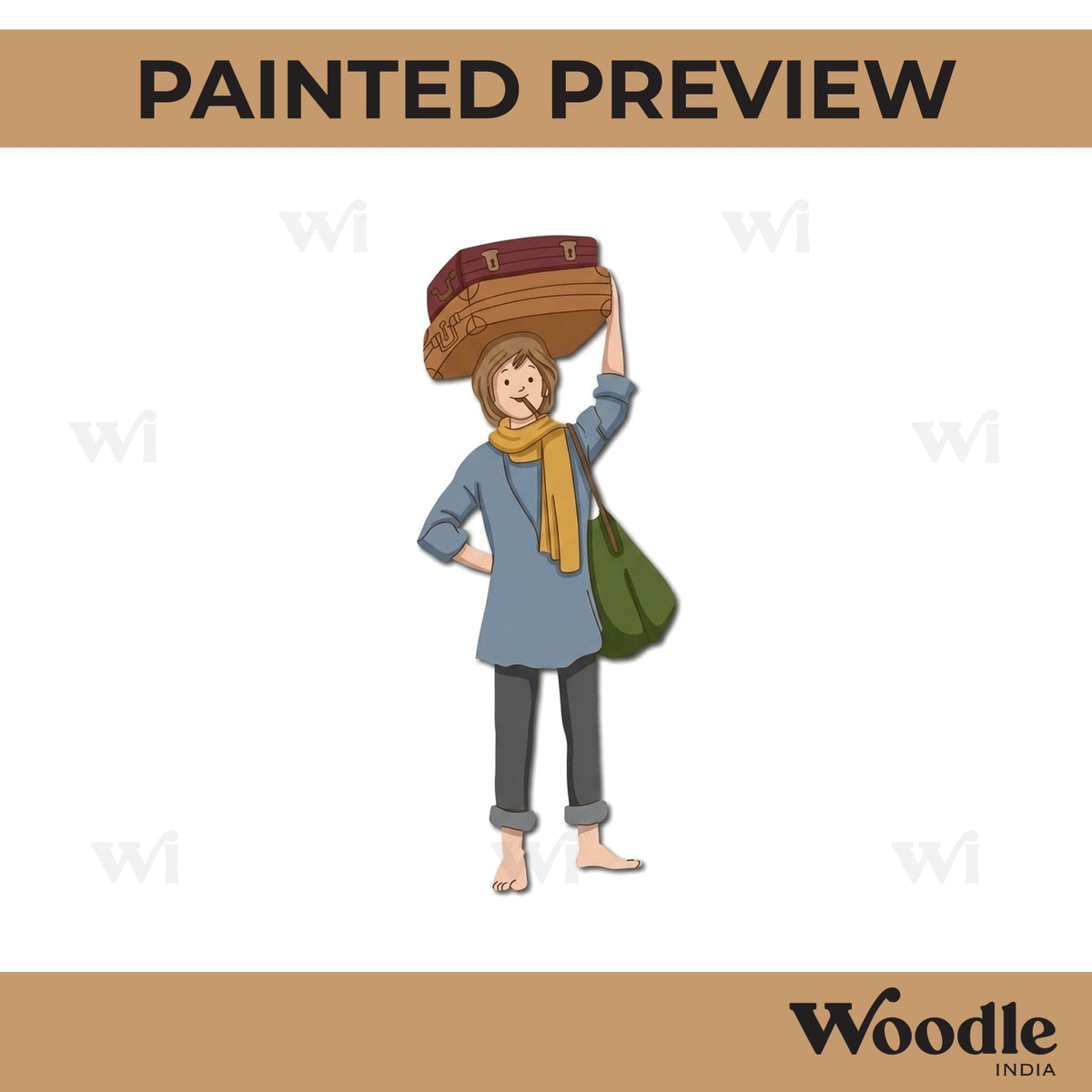 Coolie Boy Pre Marked MDF Design 1