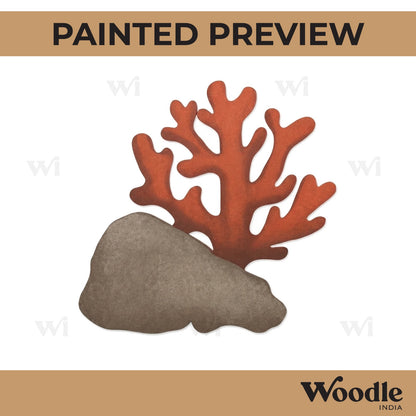 Coral Plant Cutout MDF Design 1