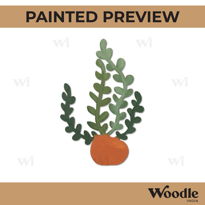 Coral Plant Cutout MDF Design 2