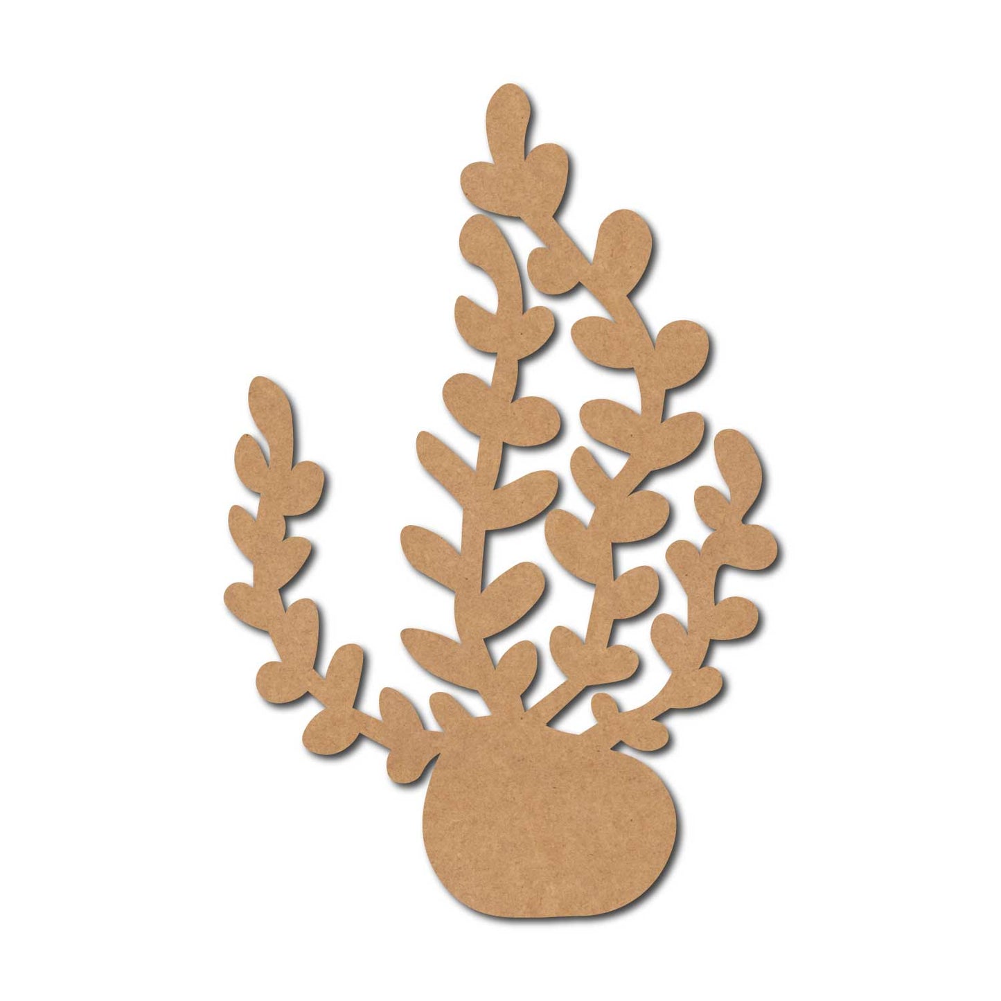 Coral Plant Cutout MDF Design 2