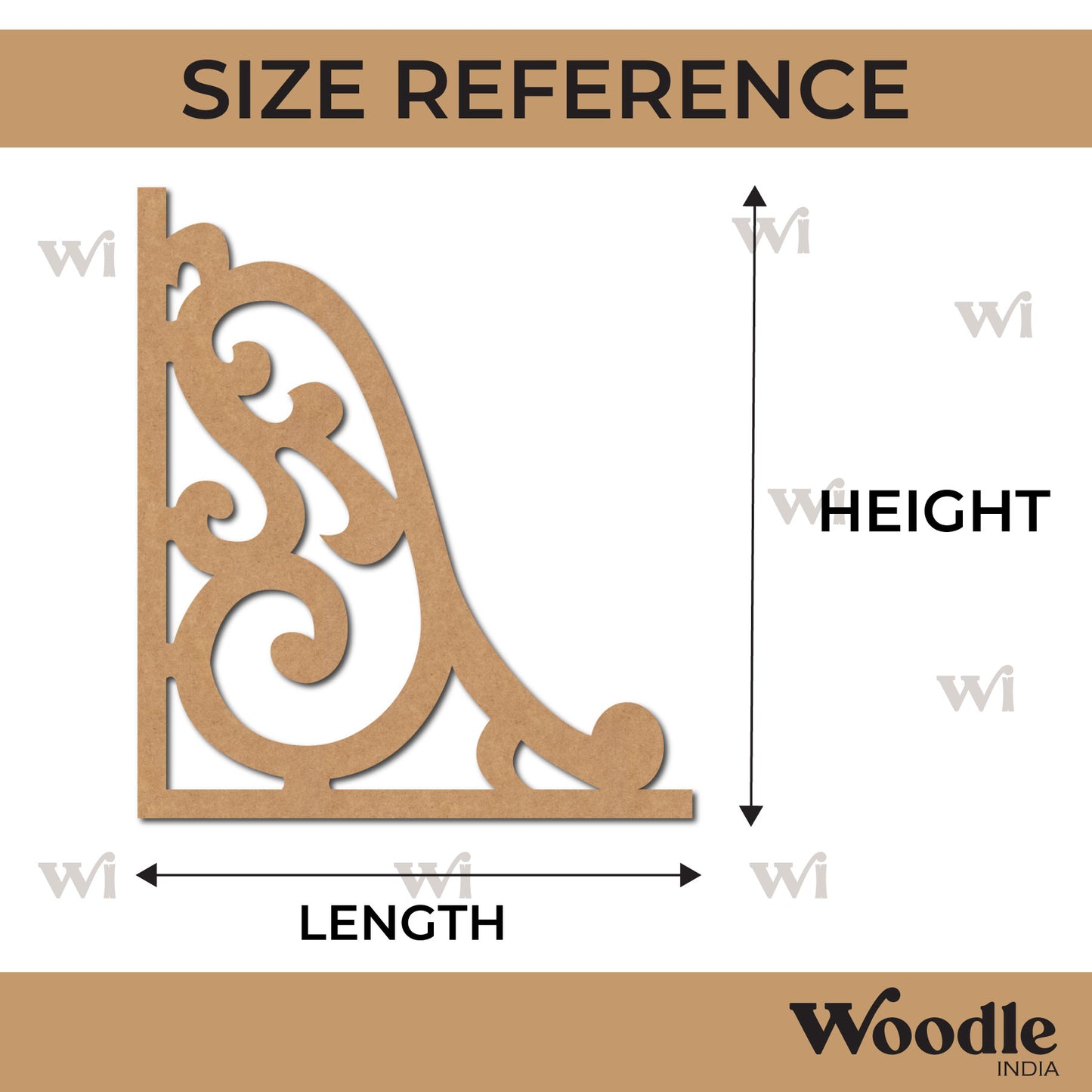 Corner Cutout MDF Design 19