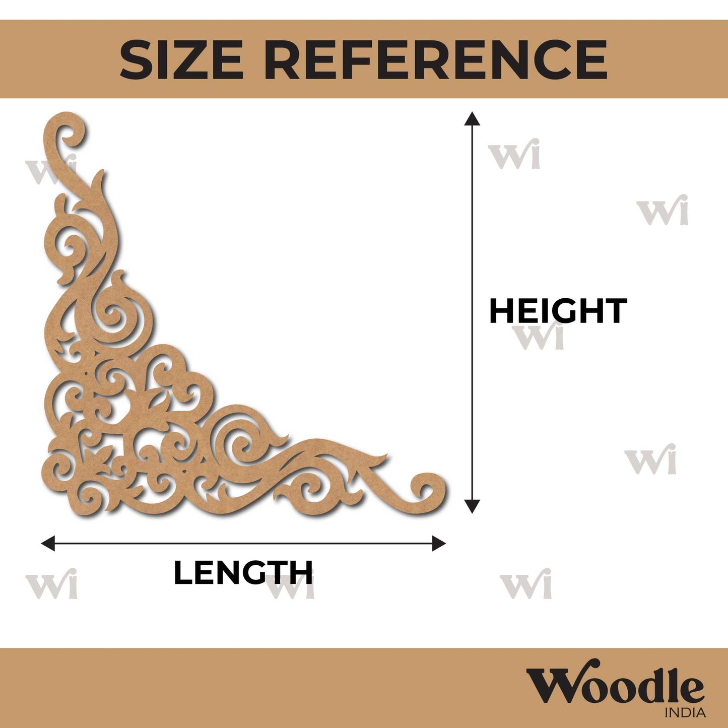 Corner Cutout MDF Design 42