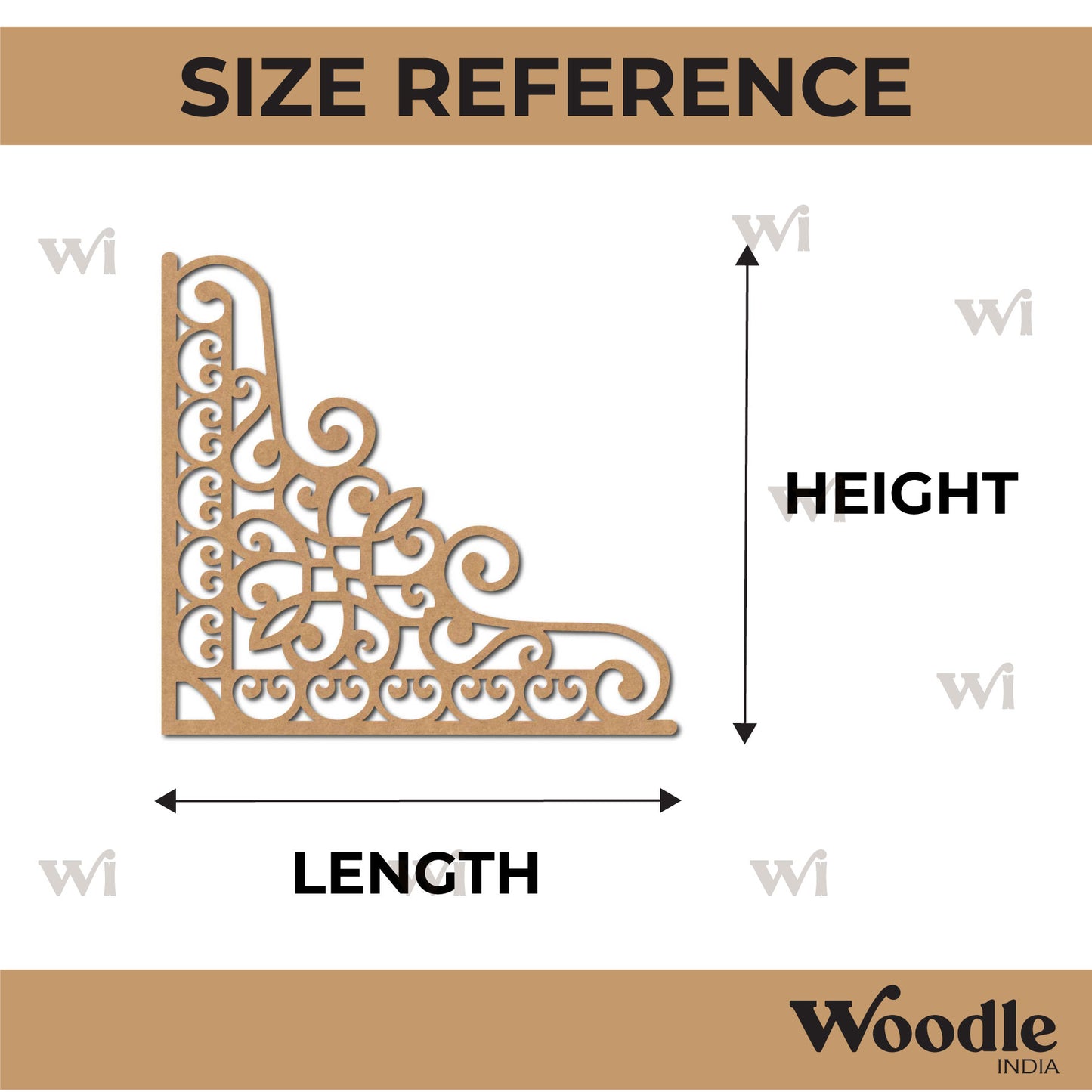 Corner Cutout MDF Design 45
