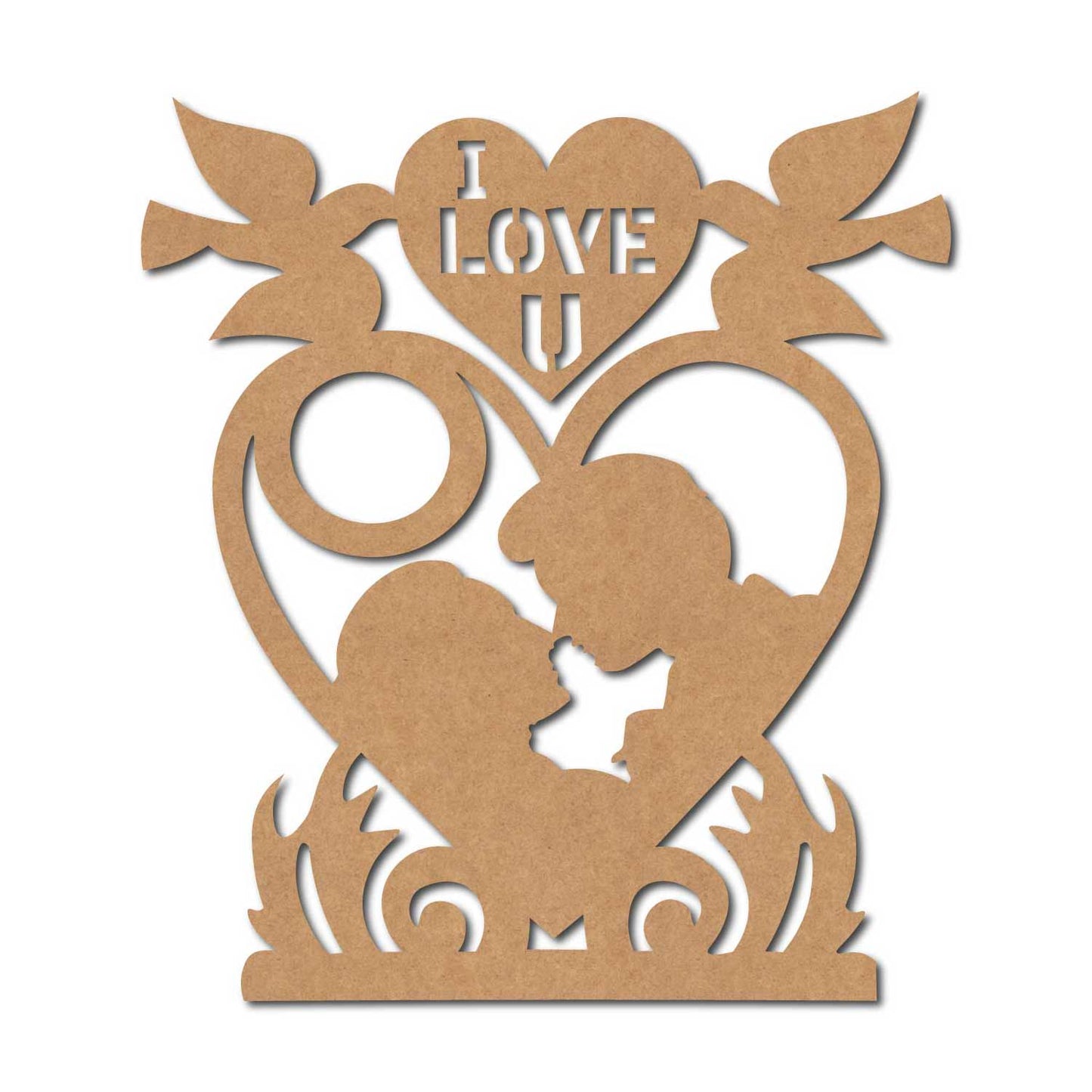 Couple Cutout MDF Design 3