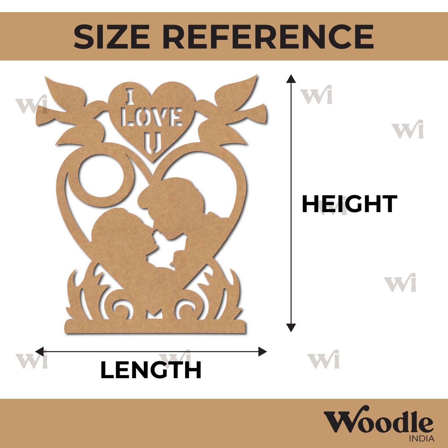 Couple Cutout MDF Design 3