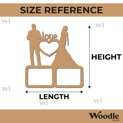 Couple Frame Cutout MDF Design 1