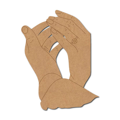 Couple Hands Pre Marked MDF Design 1