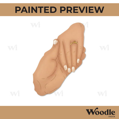 Couple Hands Pre Marked MDF Design 2