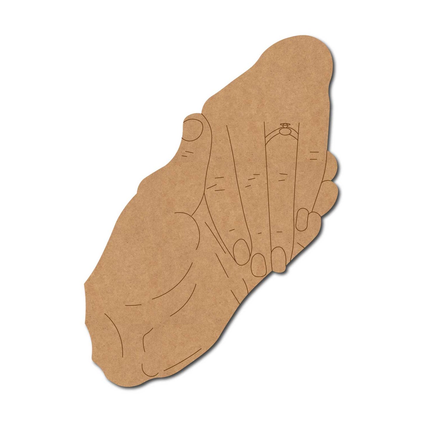 Couple Hands Pre Marked MDF Design 2