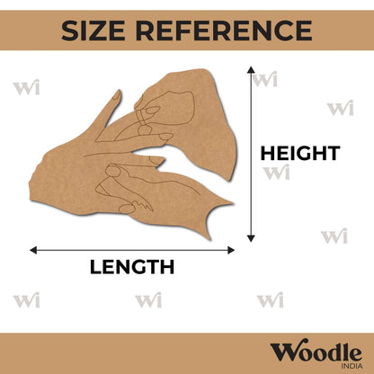 Couple Hands Pre Marked MDF Design 5