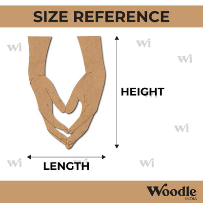 Couple Hands Pre Marked MDF Design 6
