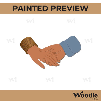 Couple Holding Hands Pre Marked MDF Design 1